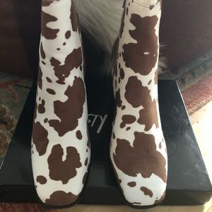 Nasty Gal CowPrint Booties